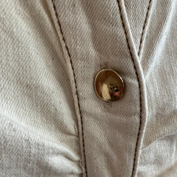 Zara - ECRU Belted Balloon Sleeve Midi Dress - L - Picture 5 of 6